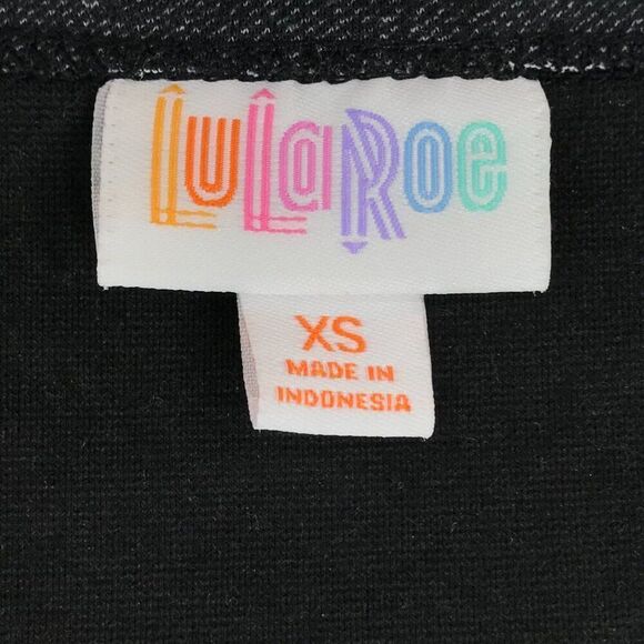 Vintage LuLaRoe Gray Classy Balletcore Half Sleeve Knee Length Ruffle Dress / XS - Picture 5 of 6